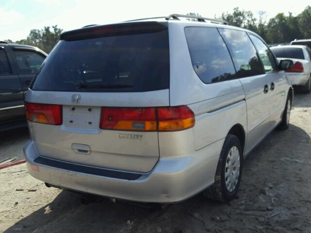 5FNRL18594B120231 - 2004 HONDA ODYSSEY LX SILVER photo 4