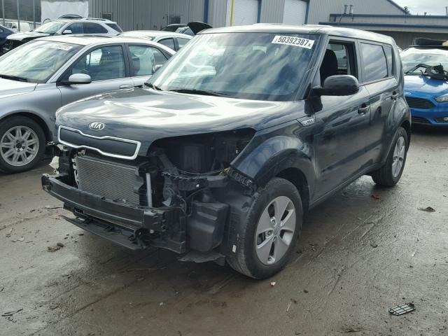 KNDJN2A29F7169905 - 2015 KIA SOUL BLACK photo 2