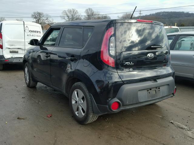 KNDJN2A29F7169905 - 2015 KIA SOUL BLACK photo 3