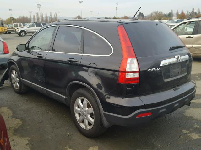 5J6RE38729L029744 - 2009 HONDA CR-V EXL BLACK photo 3