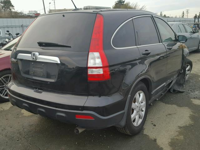 5J6RE38729L029744 - 2009 HONDA CR-V EXL BLACK photo 4