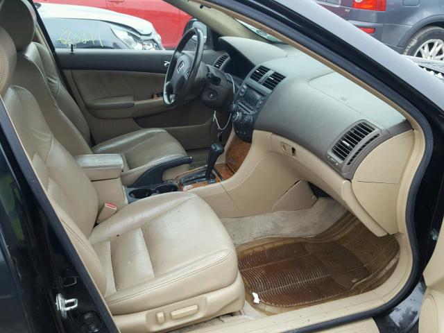 1HGCM66503A019705 - 2003 HONDA ACCORD EX BLACK photo 5