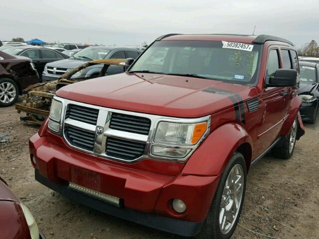 1D8GT58K37W689176 - 2007 DODGE NITRO SLT RED photo 2