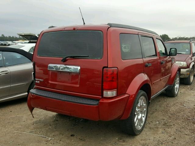 1D8GT58K37W689176 - 2007 DODGE NITRO SLT RED photo 4