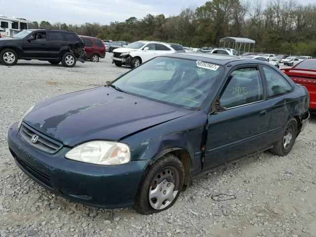 1HGEJ8144YL016457 - 2000 HONDA CIVIC EX 绿色 照片 2