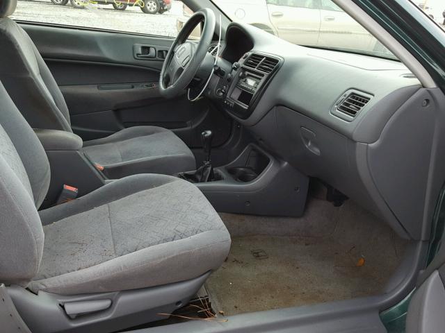 1HGEJ8144YL016457 - 2000 HONDA CIVIC EX 绿色 照片 5