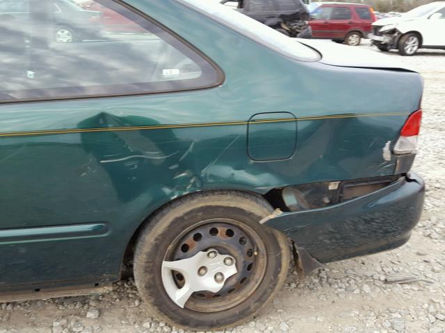 1HGEJ8144YL016457 - 2000 HONDA CIVIC EX 绿色 照片 9