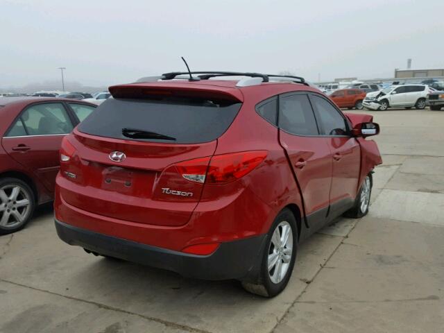 KM8JU3ACXCU423017 - 2012 HYUNDAI TUCSON GLS RED photo 4