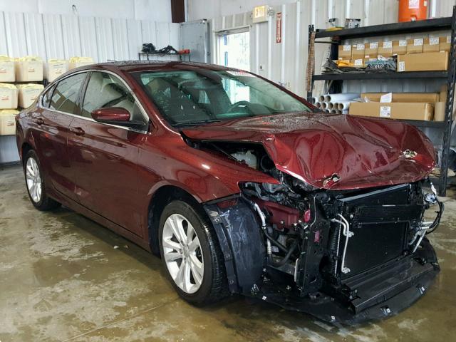 1C3CCCAB4FN746408 - 2015 CHRYSLER 200 LIMITE MAROON photo 1