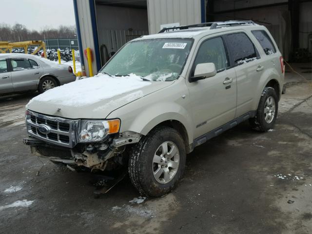 1FMCU94178KD42078 - 2008 FORD ESCAPE LIM CREAM photo 2