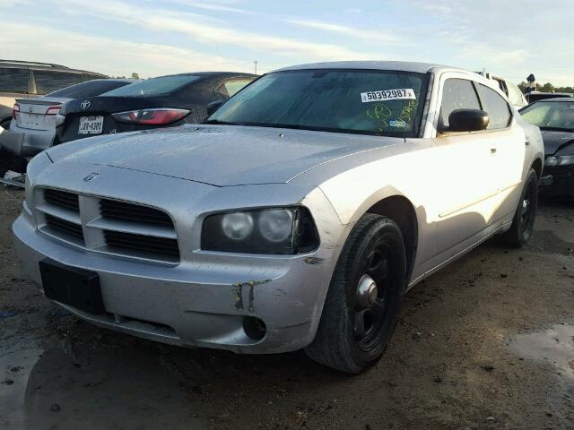 2B3KA43G47H714582 - 2007 DODGE CHARGER SE SILVER photo 2