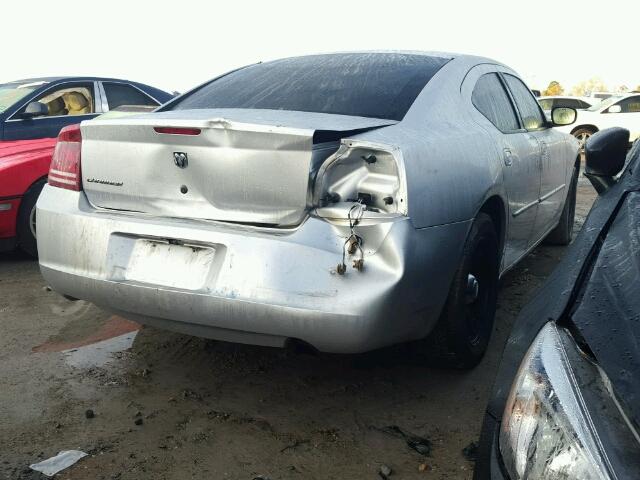 2B3KA43G47H714582 - 2007 DODGE CHARGER SE SILVER photo 4