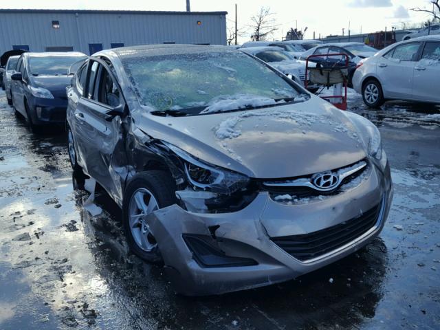 5NPDH4AE1EH532282 - 2014 HYUNDAI ELANTRA SE SILVER photo 1