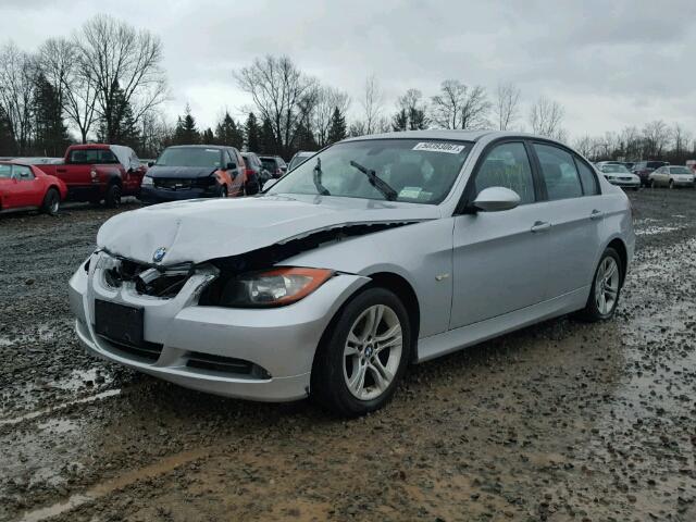 WBAVA33588KX87000 - 2008 BMW 328 I SILVER photo 2