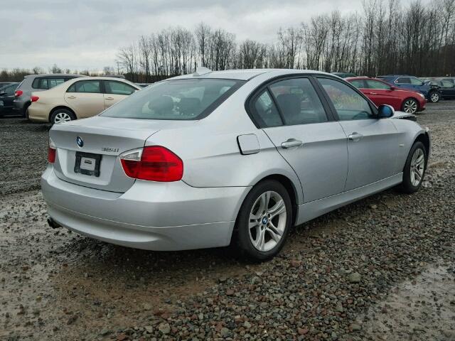 WBAVA33588KX87000 - 2008 BMW 328 I SILVER photo 4