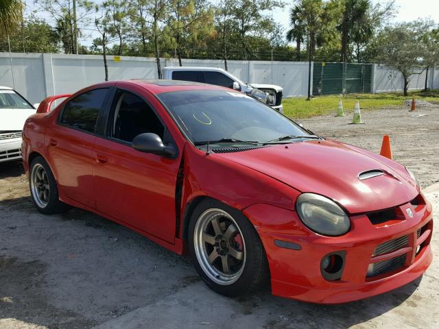 1B3ES66SX5D261780 - 2005 DODGE NEON SRT-4 RED photo 1