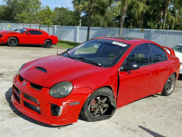 1B3ES66SX5D261780 - 2005 DODGE NEON SRT-4 RED photo 2