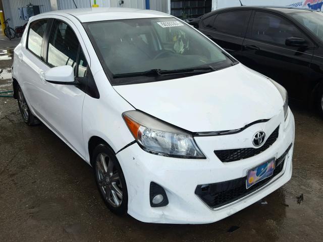 JTDKTUD34CD507234 - 2012 TOYOTA YARIS WHITE photo 1