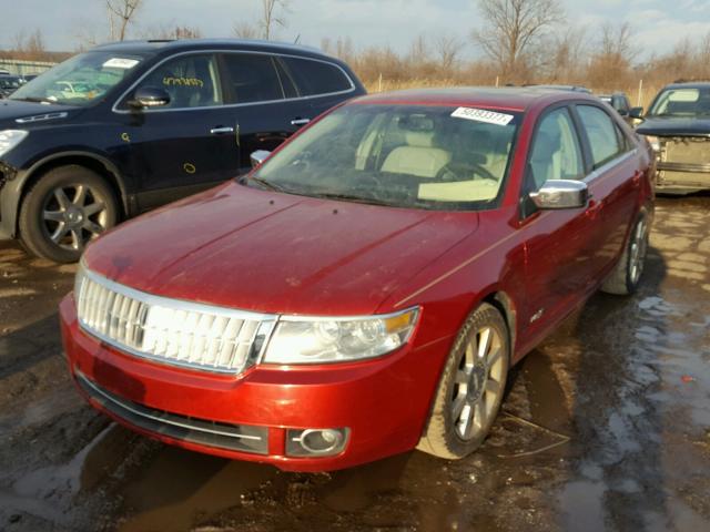 3LNHM26T58R631306 - 2008 LINCOLN MKZ MAROON photo 2