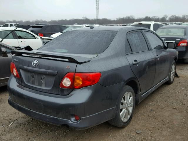 2T1BU4EEXAC507309 - 2010 TOYOTA COROLLA BA BLACK photo 4