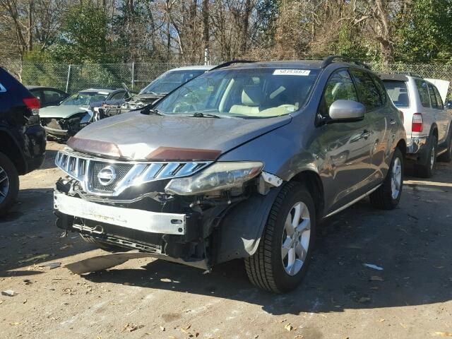 JN8AZ18W19W126293 - 2009 NISSAN MURANO S TAN photo 2