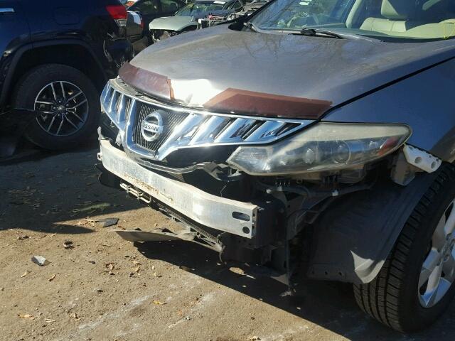 JN8AZ18W19W126293 - 2009 NISSAN MURANO S TAN photo 9