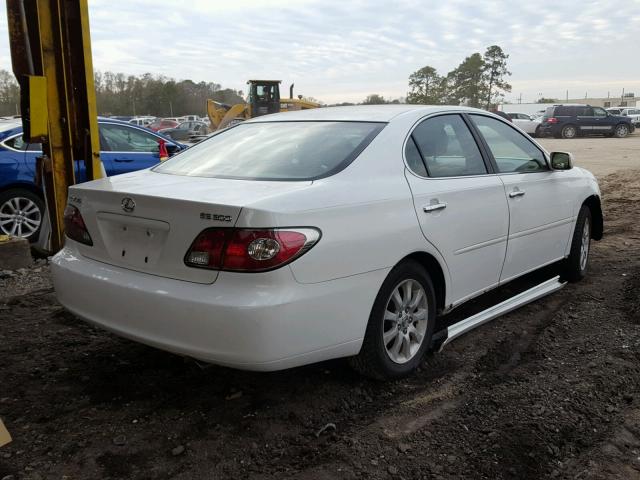 JTHBF30G630141731 - 2003 LEXUS ES 300 WHITE photo 4