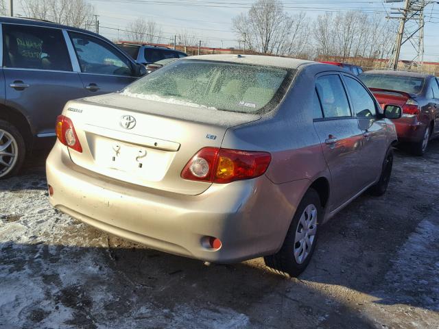 1NXBU4EEXAZ267676 - 2010 TOYOTA COROLLA BA GOLD photo 4