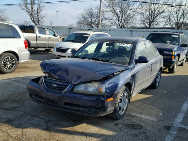 KMHDN46D14U824247 - 2004 HYUNDAI ELANTRA GL BLUE photo 2