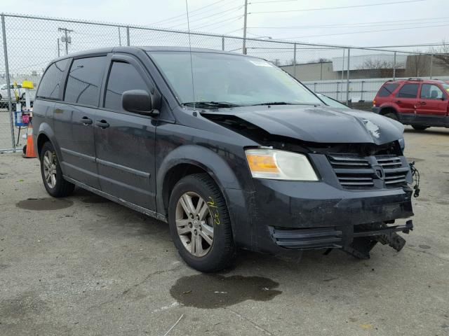 1D8HN44HX8B157841 - 2008 DODGE GRAND CARA BLACK photo 1