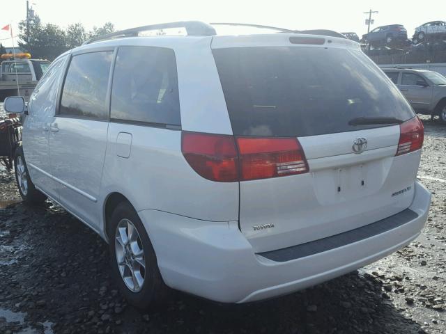 5TDZA22C24S146538 - 2004 TOYOTA SIENNA XLE WHITE photo 3