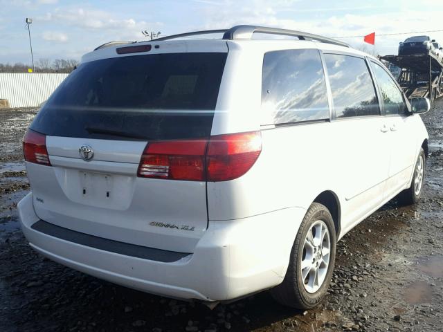 5TDZA22C24S146538 - 2004 TOYOTA SIENNA XLE WHITE photo 4