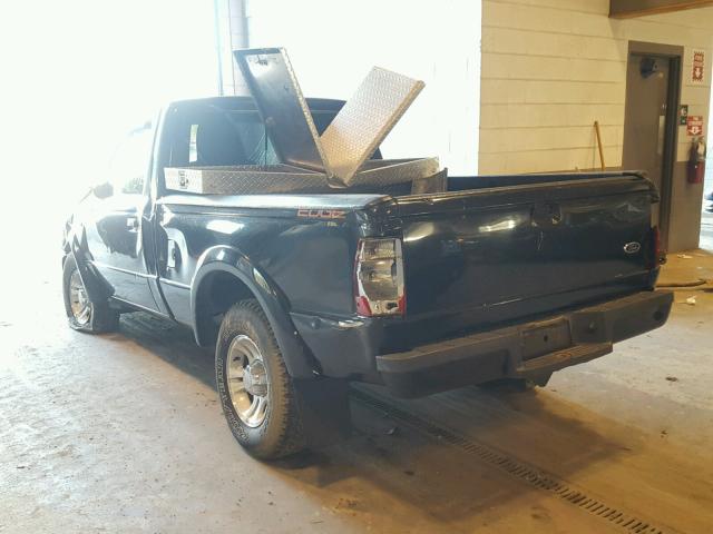 1FTYR10U44PB66990 - 2004 FORD RANGER BLACK photo 3