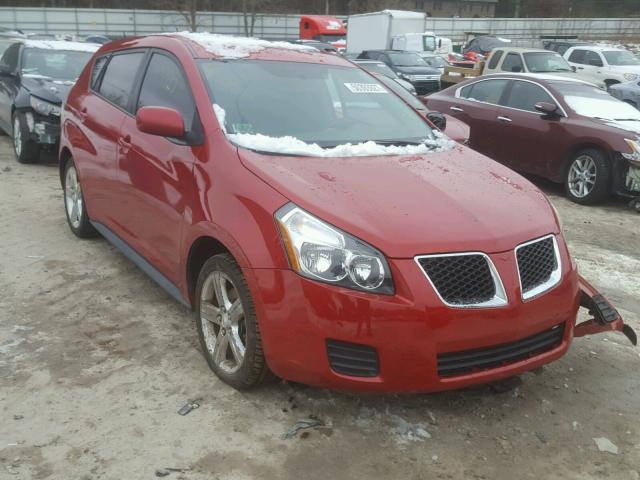 5Y2SP67099Z421835 - 2009 PONTIAC VIBE RED photo 1