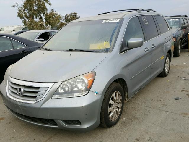 5FNRL38658B039141 - 2008 HONDA ODYSSEY EX SILVER photo 2