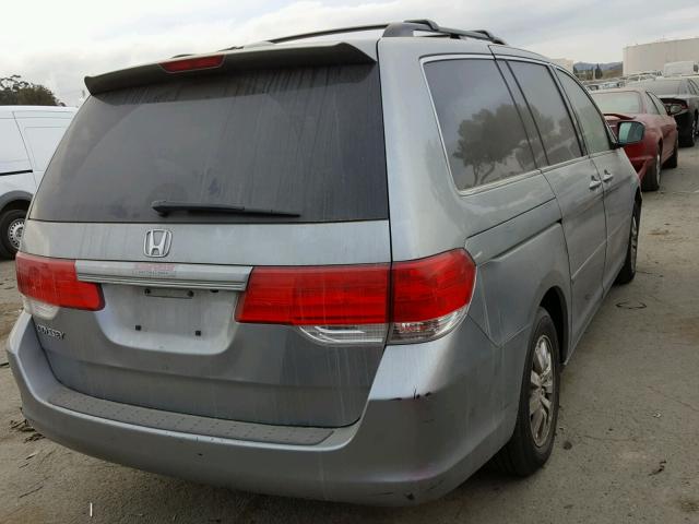 5FNRL38658B039141 - 2008 HONDA ODYSSEY EX SILVER photo 4