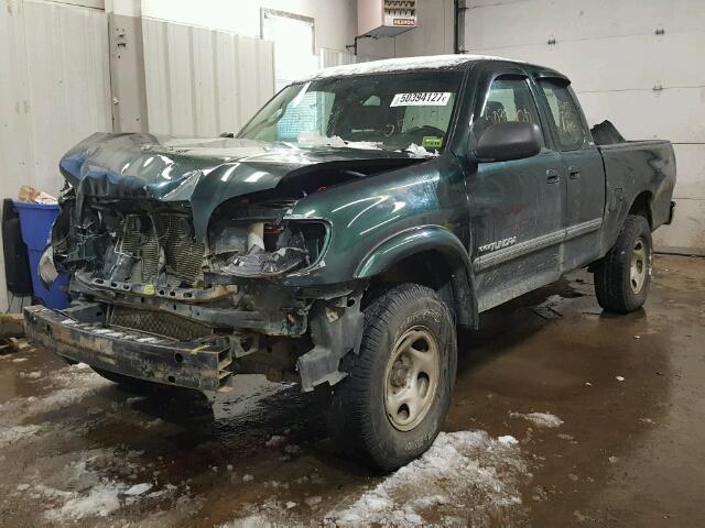 5TBBN44103S433977 - 2003 TOYOTA TUNDRA ACC GREEN photo 2