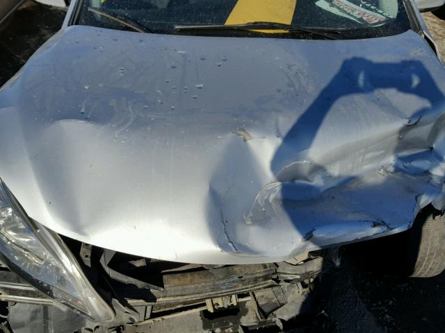 3N1AB7AP0DL707954 - 2013 NISSAN SENTRA S SILVER photo 7