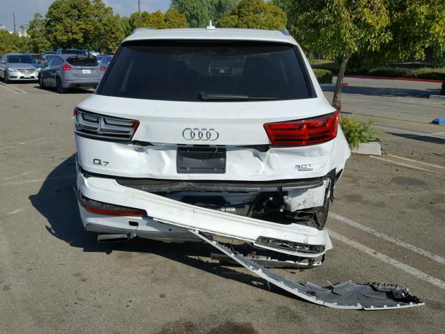 WA1VAAF79HD034465 - 2017 AUDI Q7 PRESTIG WHITE photo 9