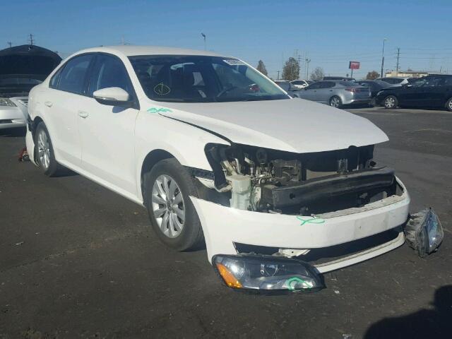 1VWAP7A36CC037409 - 2012 VOLKSWAGEN PASSAT S თეთრი ფოტო 1