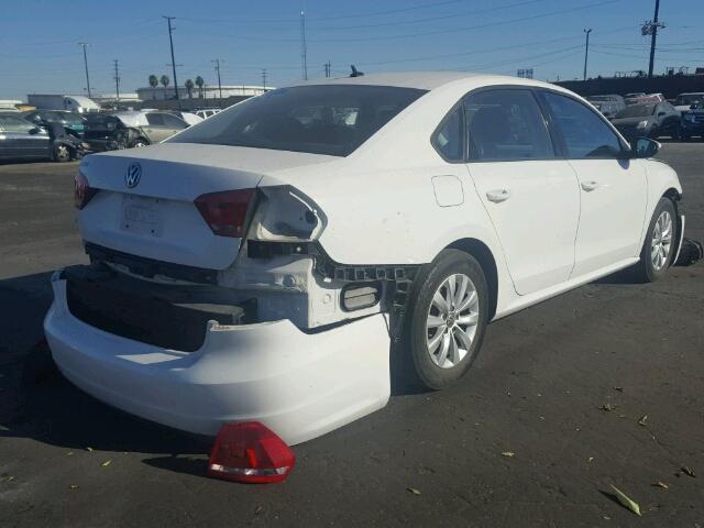 1VWAP7A36CC037409 - 2012 VOLKSWAGEN PASSAT S თეთრი ფოტო 4
