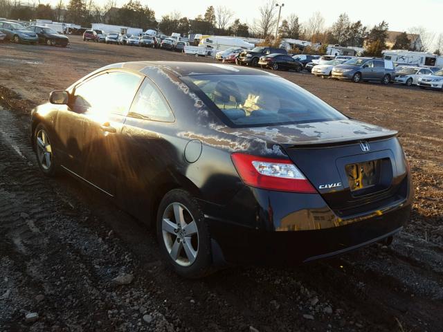 2HGFG12888H544348 - 2008 HONDA CIVIC EX 黑色 照片 3