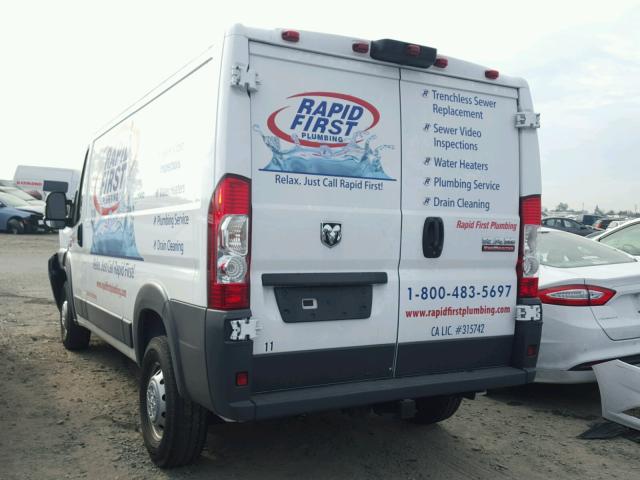 3C6TRVAG0HE540759 - 2017 RAM PROMASTER WHITE photo 3