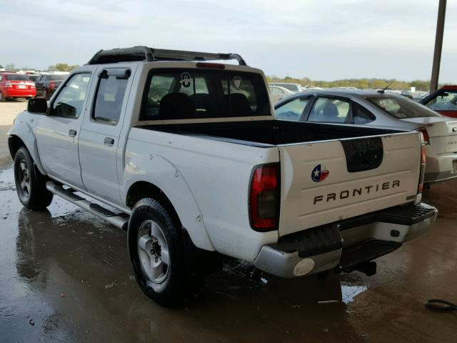 1N6ED27T41C345499 - 2001 NISSAN FRONTIER C WHITE photo 3