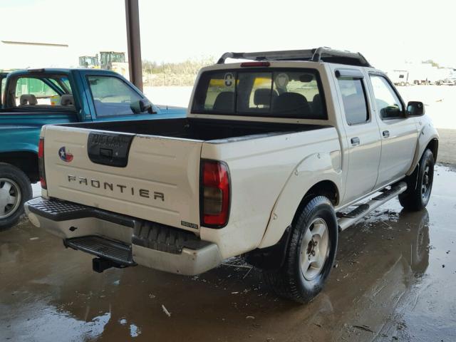 1N6ED27T41C345499 - 2001 NISSAN FRONTIER C WHITE photo 4