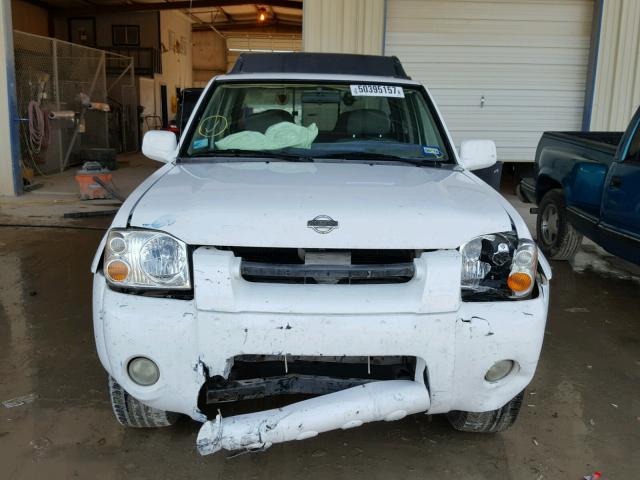 1N6ED27T41C345499 - 2001 NISSAN FRONTIER C WHITE photo 9