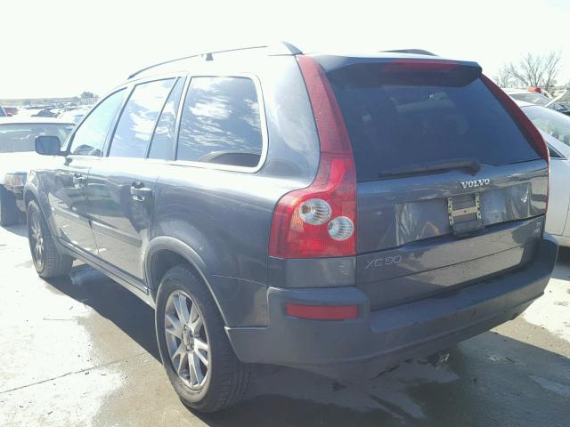 YV1CZ911151194080 - 2005 VOLVO XC90 T6 GRAY photo 3