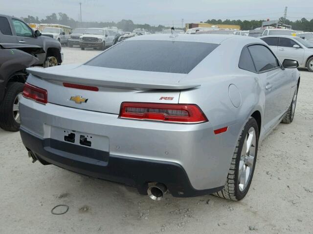 2G1FC1E39E9209270 - 2014 CHEVROLET CAMARO LT SILVER photo 4