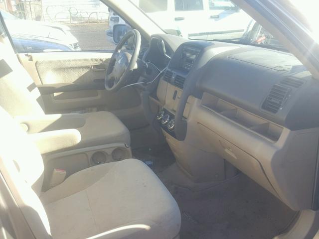 JHLRD78836C024320 - 2006 HONDA CR-V EX ოქროსფერი ფოტო 5