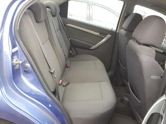 KL1TD56E69B628672 - 2009 CHEVROLET AVEO LS BLUE photo 6